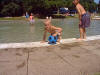 Bec, Marvin & Leon at Tettenhall pool during the summer of 1999