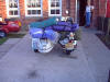 Bec on the doorstep just before we left for Edinburgh  - 1999
