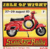 Isle of Wight Scooter Rally August Bank Holiday 1983